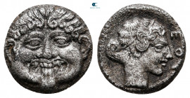 Macedon. Neapolis circa 400-350 BC. Hemidrachm AR