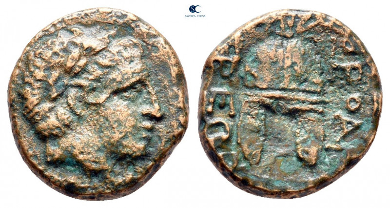 Macedon. Orthagoreia circa 350 BC. 
Bronze Æ

14 mm, 2,30 g



fine