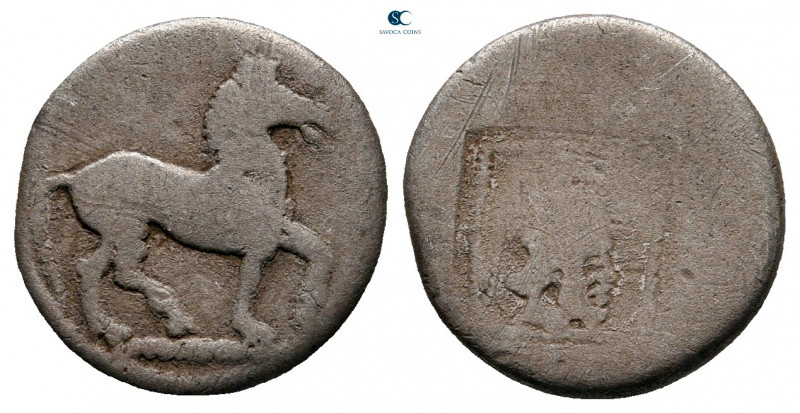 Kings of Macedon. Aigai. Alexander I 495-450 BC. 
Tetrobol AR

13 mm, 1,97 g...
