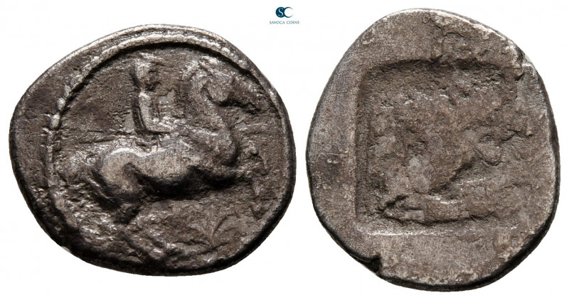 Kings of Macedon. Uncertain mint. Perdikkas II 451-413 BC. 
Tetrobol AR

16 m...