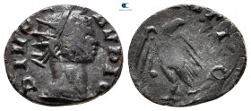 Claudius AD 41-54. Contemporary barbaric imitation. Antoninianus Æ
