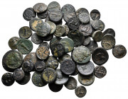 Lot of ca. 60 greek bronze coins / SOLD AS SEEN, NO RETURNvery fine