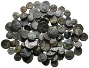 Lot of ca. 96 greek bronze coins / SOLD AS SEEN, NO RETURNvery fine