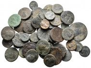 Lot of ca. 50 roman provincial bronze coins / SOLD AS SEEN, NO RETURN!very fine
