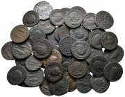 Lot of ca. 50 late roman bronze coins / SOLD AS SEEN, NO RETURN!nearly very fine