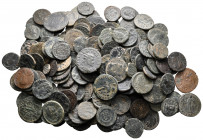 Lot of ca. 200 late roman bronze coins / SOLD AS SEEN, NO RETURN!very fine