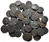 Lot of ca. 50 late roman bronze coins / SOLD AS SEEN, NO RETURN!nearly very fine