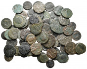 Lot of ca. 100 late roman bronze coins / SOLD AS SEEN, NO RETURN!nearly very fine