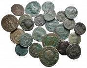Lot of ca. 24 late roman bronze coins / SOLD AS SEEN, NO RETURN!nearly very fine