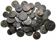 Lot of ca. 48 roman bronze coins / SOLD AS SEEN, NO RETURNvery fine