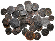 Lot of ca. 40 medieval bronze coins / SOLD AS SEEN, NO RETURNvery fine