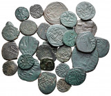 Lot of ca. 28 islamic bronze coins / SOLD AS SEEN, NO RETURN!very fine