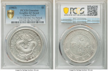 Chihli. Kuang-hsü Dollar Year 29 (1903) XF Details (Graffiti) PCGS, Pei Yang Arsenal mint, KM-Y73, L&M-462. No period variety. Decorated in white surf...