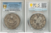 Kiangnan. Kuang-hsü Dollar CD 1904 XF Details (Chopmarked) PCGS, Nanking mint, KM-Y145a.13, L&M-258. HAH and CH with dots variety. An earthen, mellow-...