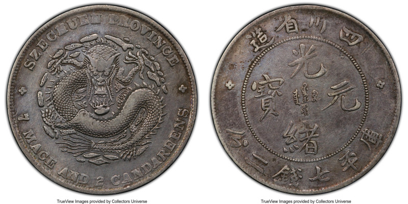 Szechuan. Kuang-hsü Dollar ND (1901-1908) XF Details (Tooled) PCGS, KM-Y238.1, L...