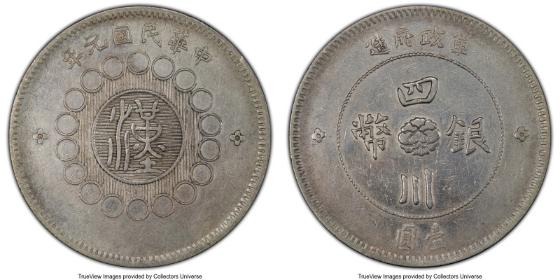 Szechuan. Republic Dollar Year 1 (1912) VF Details (Cleaned) PCGS, KM-Y456, L&M3...