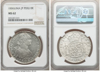 Charles IV 8 Reales 1806 LM-JP MS62 NGC, Lima mint, KM97. Near-choice with bright white appearances and fully struck-up details.

HID09801242017

© 20...