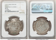 Ferdinand & Isabel I (1474-1504) 4 Reales ND (1479-1504) S-D AU55 NGC, Seville mint, Cal-564, Cay-2812. 13.60gm. An instantly recognizable offering fr...