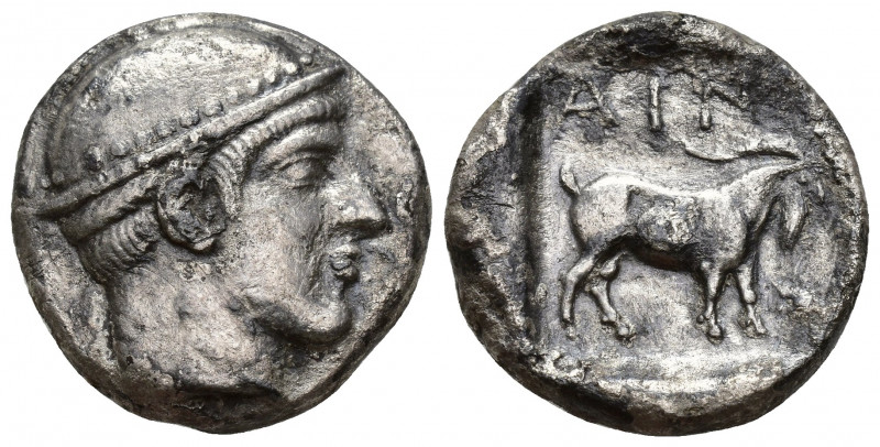 Greek Coins
THRACE, AINOS Ar Tetradrachm. Circa 455/4-453/2 BC. Head of Hermes ...