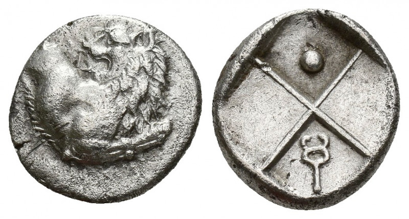 Greek Coins
THRACE, Chersonesos. Circa 386-338 BC. Ar Hemidrachm Forepart of lio...