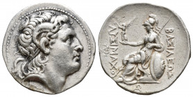Greek Coins
Kings of Thrace, Lysimachos. 305-281 BC. Ar TetradrachmByzantion mint(?). Struck circa 260-245 BC. Diademed head of the deified Alexander ...