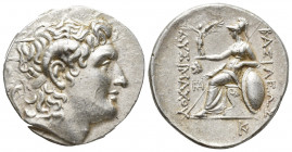 Greek Coins
Kings of Thrace. Lysimachos. 305-281 BC. AR Tetradrachm Lysimacheia mint. Struck circa 297/6-282/1 BC. Diademed head of the deified Alexa...