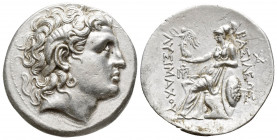 Greek Coins
Kings of Thrace. Lysimachos. 305-281 BC. AR Tetradrachm Amphipolis mint. Struck circa 288-281 BC. Head of deified Alexander right, with h...