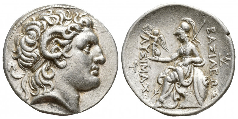 Greek Coins
Kings of Thrace. Lysimachos.. 305-281 BC. Ar Tetradrachm Pella, ca. ...