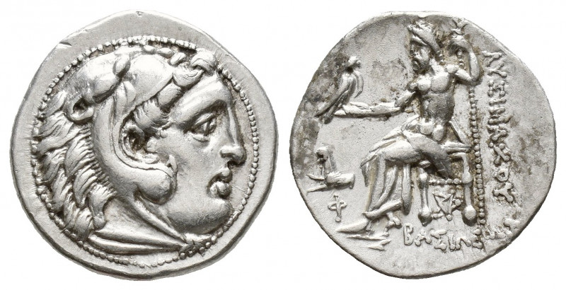 Greek Coins
Kings of Thrace. Lysimachos. 305-281 BC. Drachm Colophon, 297/6. Hea...