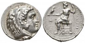 Greek Coins
KINGS of MACEDON. Philip III Arrhidaios. 323-317 BC. Ar Tetradrachm In the name and types of Alexander III. Sidon mint. Struck under Laome...
