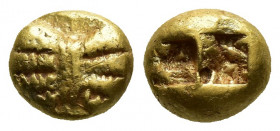 Greek Coins
IONIA, Uncertain. Circa 650-600 BC. EL Hekte – Sixth Stater Lydo-Milesian standard. Flattened striated surface / Two incuse squares.
Wei...