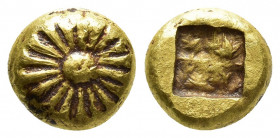 Greek Coins
IONIA, Erythrai(?). 6th century BC. EL Trite – Lydo-Milesian standard. Central pelleted rosette and regular
striped rosette.There is a g...