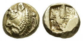 Greek Coins
IONIA, Phokaia. Circa 521-478 BC. EL Hekte Bearded head left; seal to right / Quadripartite incuse square.
Weight: 2.58 Diameter: 9.8