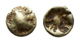 Greek Coins
IONIA Uncertain EL 1/36 Stater. Phokaic Standard. Circa 550-520 BC. Eight-rayed sunburst or rosette / Quadripartite incuse square.
Weigh...