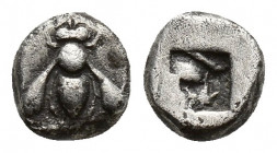 Greek Coins
IONIA, Ephesos 340-330 BC. Obol AR Bee with straight wings / Quadripartite incuse square. 
Weight : 0.58 Diameter: 6.5