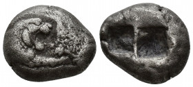 Greek Coins
KINGS OF LYDIA Kroisos AR Stater (Double Siglos). Sardes, circa 550-546 BC. Confronted foreparts of lion right and bull left / Two square ...