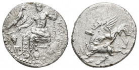 Greek Coins
CILICIA, Tarsos. Mazaios, Satrap of Cilicia. 361-334 BC. AR Stater Baaltars seated left, holding eagle, grain ear, grape bunch and sceptre...