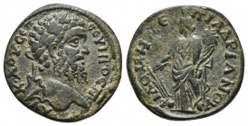 Roman Provincial
PHRYGIA. Philomelium. Septimius Severus, 193-211. Ae Hadrian. AY K ΛOY CEΠ CEYHPOC ΠE Laureate head of Septimius Severus to right. ΦI...