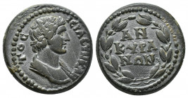 Roman Provincial
PHRYGIA, Ancyra. Autonomous, Time of Septimius Severus. Circa AD 193-217. Ae Draped bust of the Senate right / AN/KYPA/NΩN, legend in...