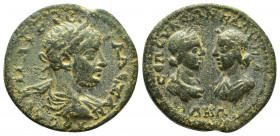Roman Provincial
CILICIA, Seleucia ad Calycadnum. Severus Alexander. 222-235 AD. Ae Laureate and draped bust right, seen from behind / Laureate bust o...