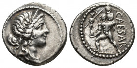 Roman Republic 
The Caesarians. Julius Caesar. Late 48-47 BC. AR Denarius Military mint traveling with Caesar in North Africa. Diademed head of Venus ...