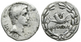 Roman Imperial
Augustus AR Cistophoric Tetradrachm. Pergamum, 27-26 BC. IMP•CAESAR, bare head right / AVGVSTVS, capricorn right, head left, bearing co...
