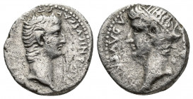 Roman Provincial
CAPPADOCIA, Caesarea-Eusebia. Germanicus, with Divus Augustus. Died AD 19 and AD 14, respectively. AR Drachm Struck under Caligula, c...