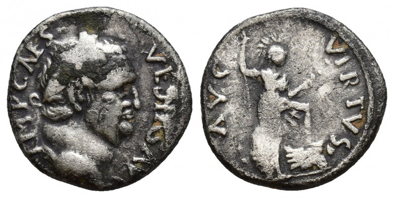 Roman Imperial
VESPASIAN 69-79 . Denarius. Antioch. IMP CAESAR VESPASIANVS AVG. ...