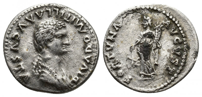 Roman Imperial
Domitilla Younger. Died before AD 69. AR (Fourrée ) Denarius Rom...