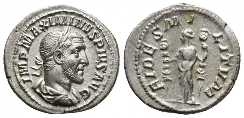 Roman Imperial
Maximinus I AR Denarius. Rome, AD 235. MAXIMINVS PIVS AVG GERM, l...
