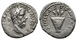 Roman Imperial
Pescennius Niger. AD 193-194. AR Denarius/Drachm Caesarea mint. IMP CAES C PESC NIGER IVST AVG, laureate, draped and cuirassed bust ri...