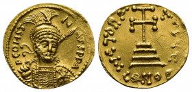 Byzantine
Constantine IV AV Solidus. Uncertain Italian mint, circa AD 681-685. d N CONSTANTINVS PP AV, bust facing, wearing crown and holding spear an...