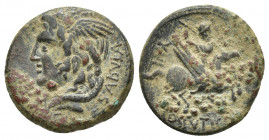 Roman Republic
L. COSSUTIUS C.F. SABULA. Denarius (74 BC). Rome. Obv: SABVLA. Winged head of Medusa left. Rev: L COSSVTI C F. Bellerophon on Pegasus f...