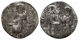 Byzantine
Andronicus III Paleologus AD 1328-1341. Constantinople Basilikon Christ Pantokrator enthroned facing; star to left, B to right
 St. Demetriu...